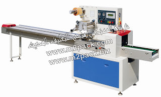 ماكينة تغليف أفقيه فلوباك PLC موديل SP – 250 S / 55 – 230 التي نقدمها نحن شركة المهندس منسي للتعبئة والتغليف الحديث M2Pack.com