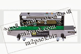 ماكينة لحام وتصنيع أكياس متعددة الطبقات مع طباعة تاريخ انتاج بسير ناقل موديل M2pack 301